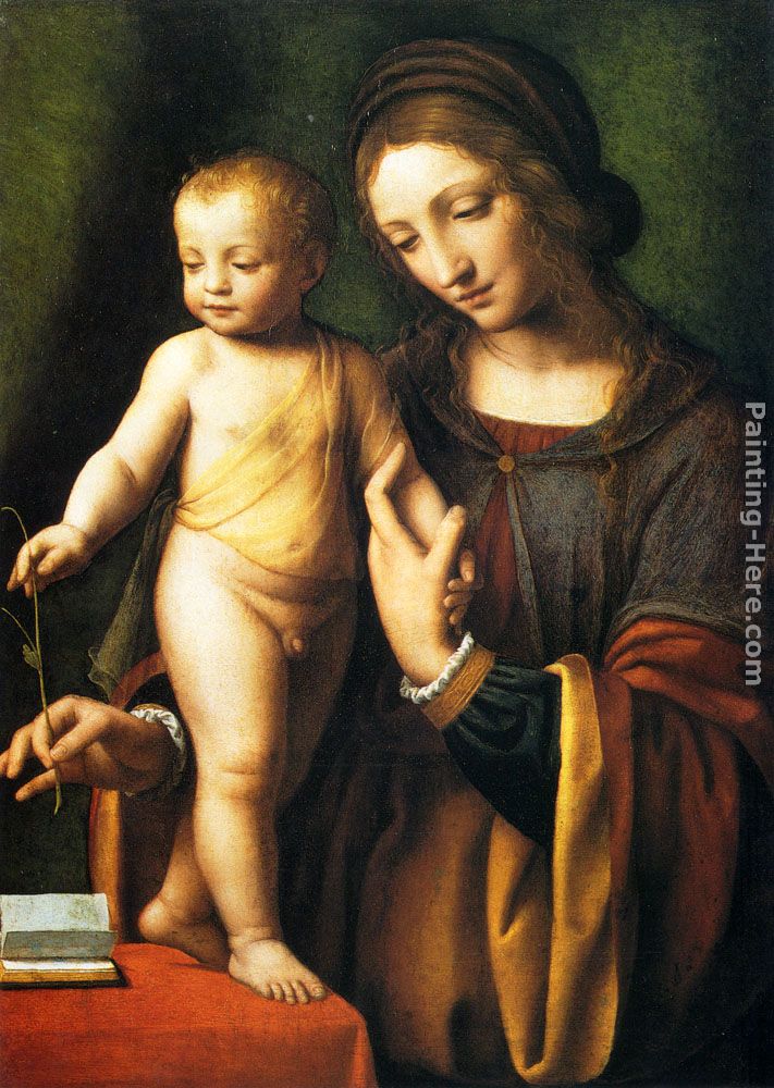 The Virgin And Child With A Columbine painting - Bernardino Luini The Virgin And Child With A Columbine art painting